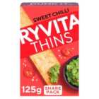 Ryvita Thins Sweet Chilli Flatbread Crackers 125g