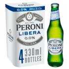 Peroni Nastro Azzurro 0.0% Alcohol Free Lager Bottle, 4x330ml