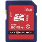 MyMemory 8GB SD Card (SDHC) - 80MB/s