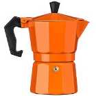 Premier Housewares 3-Cup Espresso Maker - Orange