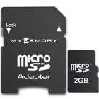 MyMemory 2GB Micro SD Card + Adapter