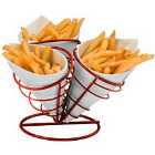 Premier Housewares 3-Cone French Fries Stand Set - Red
