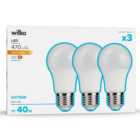 Wilko 3 Pack Screw E27/ES LED 470 Lumens Light Bulb