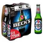 Beck's Blue Alcohol-Free Beer Bottles 6 x 275ml