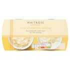 Waitrose Clotted Cream Rice Puddings, 2x150g