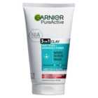 Garnier Pure Active 3in1 Clay Cleanser 150ml