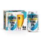 BrewDog Punk Alcohol Free Beer Cans 4 x 330ml