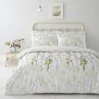 Felicity White Floral Reversible 100% Cotton Duvet Cover and Pillowcase Set
