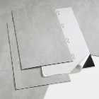 GoodHome Poprock Light grey Tile Stone effect Self-adhesive Vinyl tile, Pack of 7