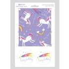 Unicorn Gift Wrap Sheets & Tags 2 per pack