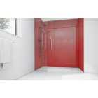 Mermaid Crimson Acrylic 3 Sided Shower Panel Kit