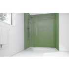 Mermaid Forest Green Acrylic 3 Sided Shower Panel Kit