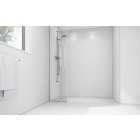 Mermaid White Matte Acrylic 3 sided Shower Panel Kit