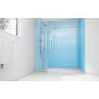 Mermaid Sky Blue Acrylic 3 sided Shower Panel Kit