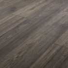GoodHome Shildon Dark grey Dark wood effect Laminate Flooring, 1.76m²