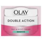 Olay Double Action Day Sensitive Cream Moisturiser & Primer 50ml