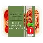 Waitrose Italian Chilli Prawn Spaghetti for 1, 360g