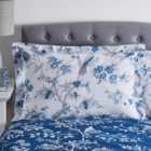 Oriental Bird Blue Oxford Pillowcase