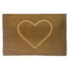 Heart Pressed Coir Doormat