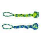 Zeus K9 Fitness Rope & TPR Ball Tug Dog Toy
