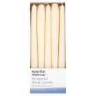 AD Dinner Candles Ivory, 10 Pack
