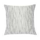 Linear Stripe Silver Cushion Cover