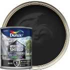 Dulux Weathershield Exterior Multi Surface Quick Dry Satin Paint - Black - 750ml