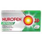 Nurofen Express Pain Relief Sodium Ibuprofen Caplets 16 per pack