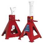 Sealey AAS10000 Pair of 10 Tonne Auto Rise Ratchet Axle Stands (10T per stand)