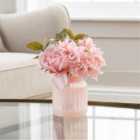 Artificial Roses Arrangement in Pink Vase 15cm