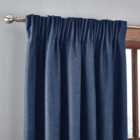 Jennings Navy Thermal Pencil Pleat Curtains