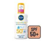NIVEA SUN Kids Sensitive Protect SPF 50+ Sun Lotion Spray 200ml