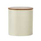  Cream Geometric Large Metal Kitchen Canister