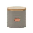 Grey and Copper Metal Sugar Canister
