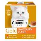 Purina Gourmet Gold Savoury Cake, 8x85g