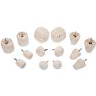 14 Piece Set of 1/4" Shank Assorted Buffing Wheels