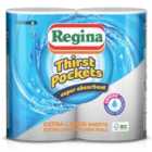 Regina Thirst Pockets 2-Ply Kitchen Roll - Pack of 2