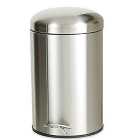 Stainless Steel 12 Litre Round Pedal Bin