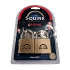 Squire LN4T Brass Lion Twin Keyed Alike Padlock - 40mm