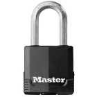 Master Lock Excell Laminated Steel Keyed Padlock - Black