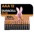 Duracell Plus AAA Alkaline Batteries LR03 12 per pack
