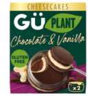 Gu Plant Chocolate & Vanilla Cheesecakes 2 x 82g