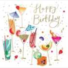 Cocktails Celebration Birthday Card